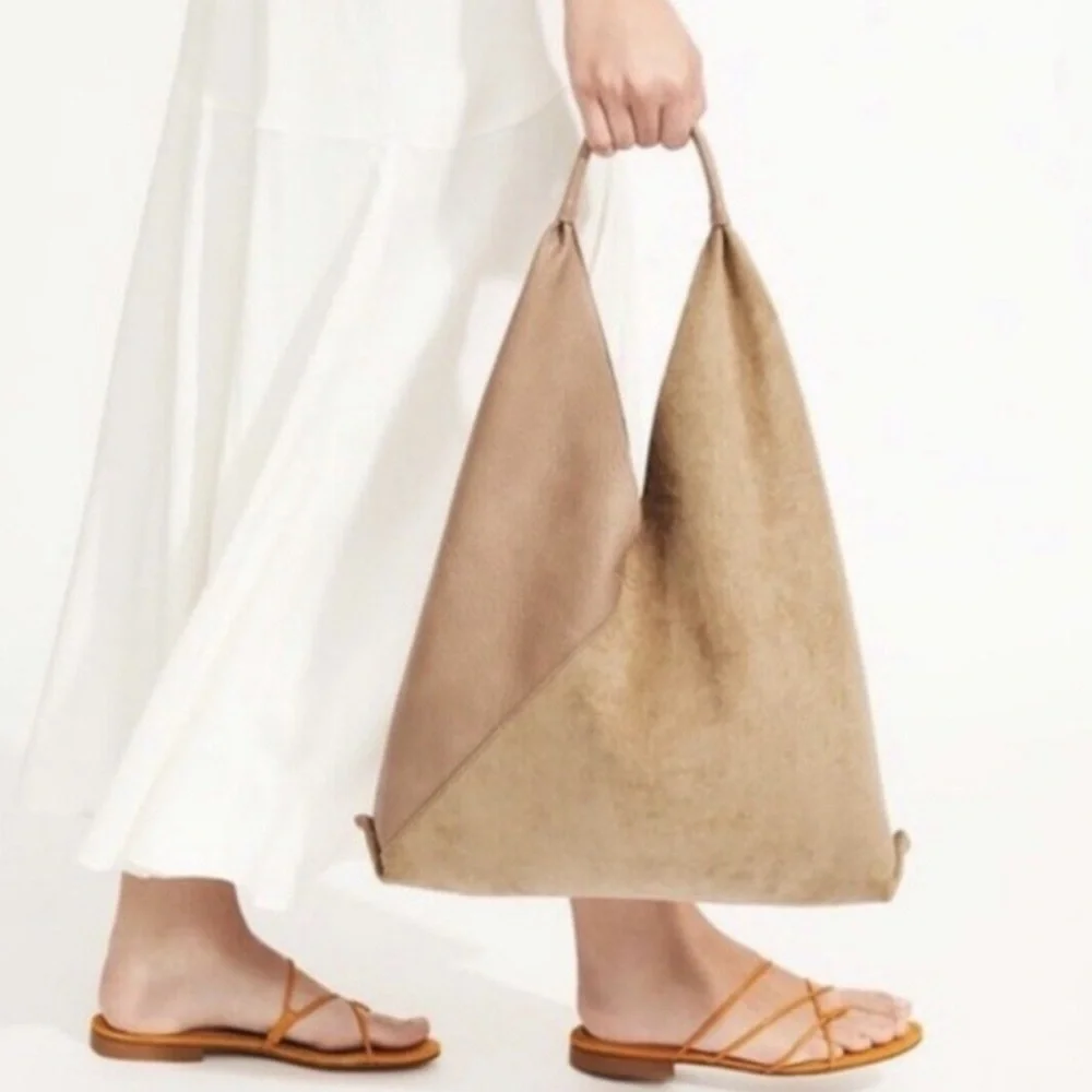 Shiraleah Chicago Arden Tote Bag Anthropologie Tan Saddle - Picture 5 of 8